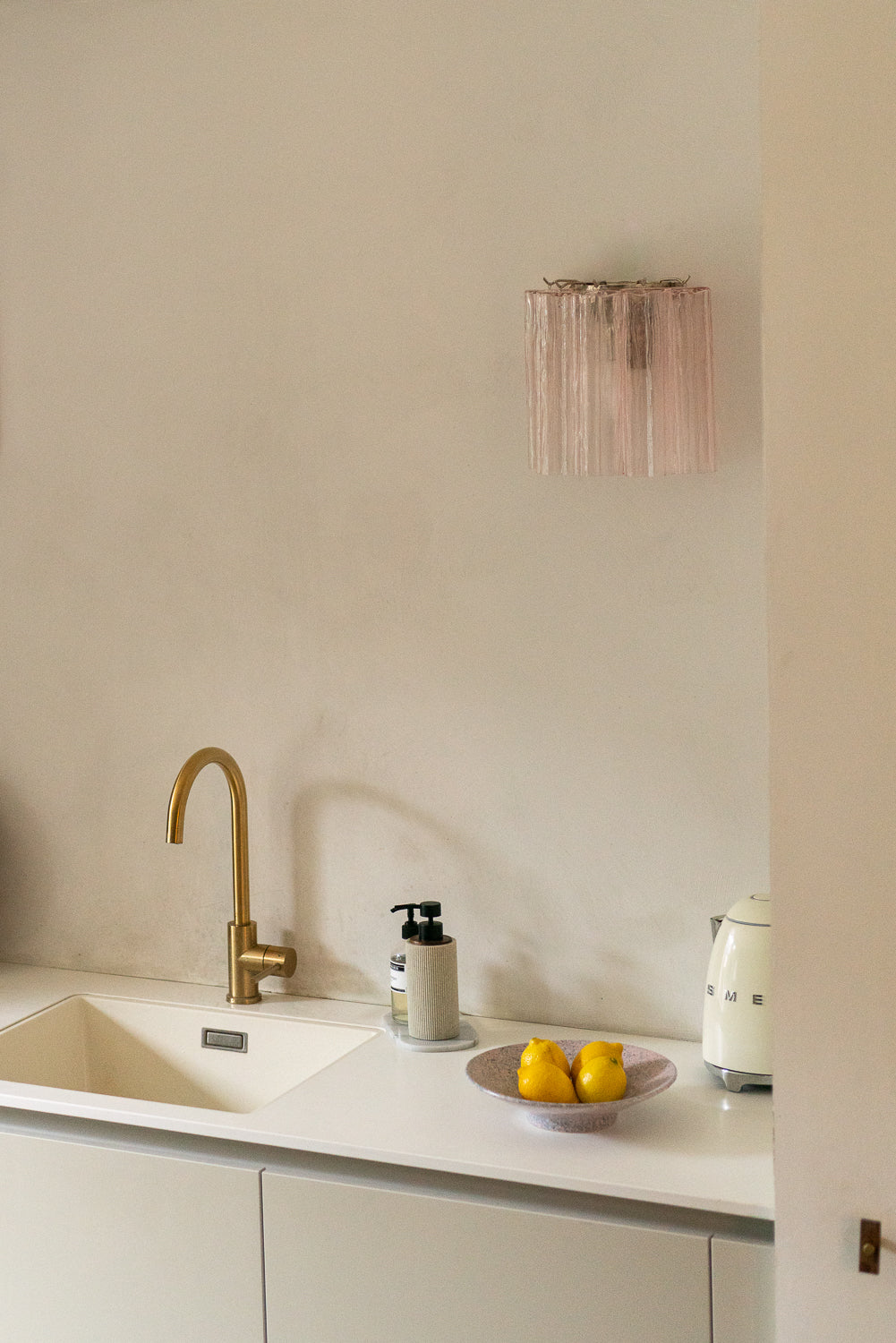 Wall light Tubes - pink transparant