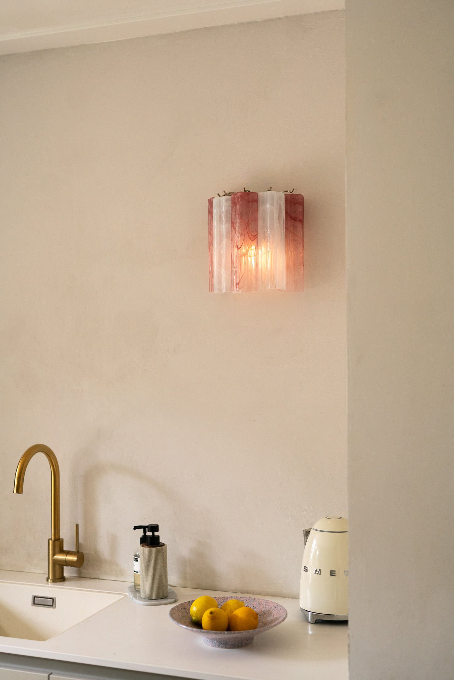 Wall light Tubes -  alabaster lollipop